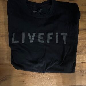 Live Fit Black Men's Short Sleeve Tee